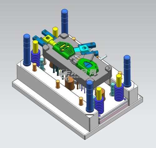 电子产品机壳模具结构设计图